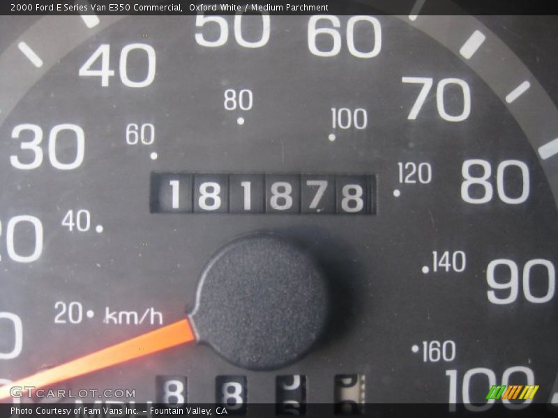 Oxford White / Medium Parchment 2000 Ford E Series Van E350 Commercial