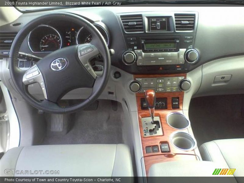 Blizzard White Pearl / Ash Gray 2008 Toyota Highlander Limited