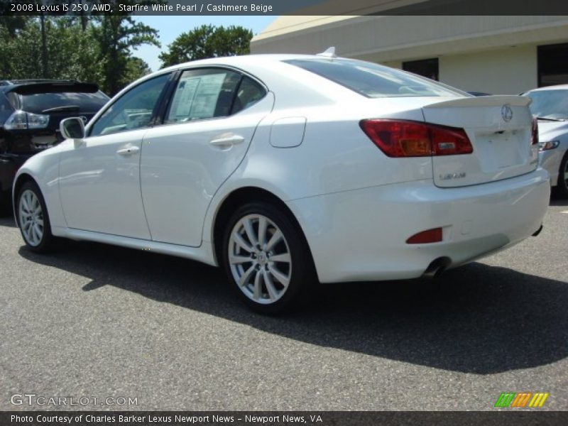 Starfire White Pearl / Cashmere Beige 2008 Lexus IS 250 AWD