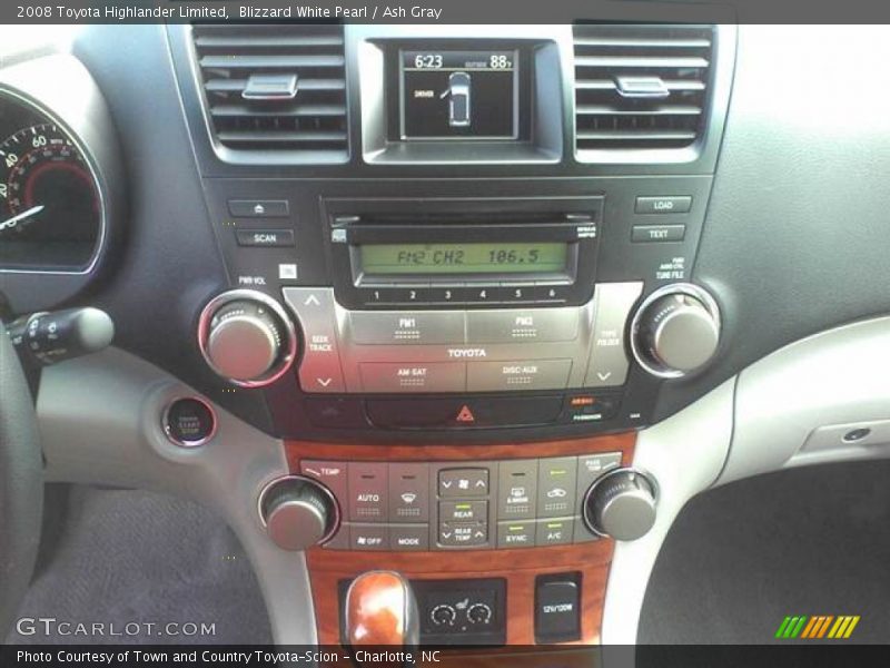 Blizzard White Pearl / Ash Gray 2008 Toyota Highlander Limited