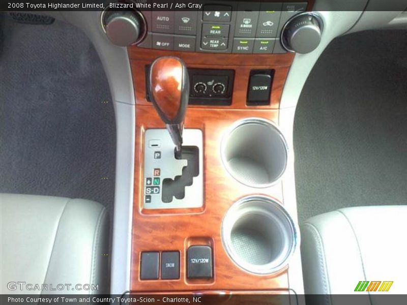 Blizzard White Pearl / Ash Gray 2008 Toyota Highlander Limited