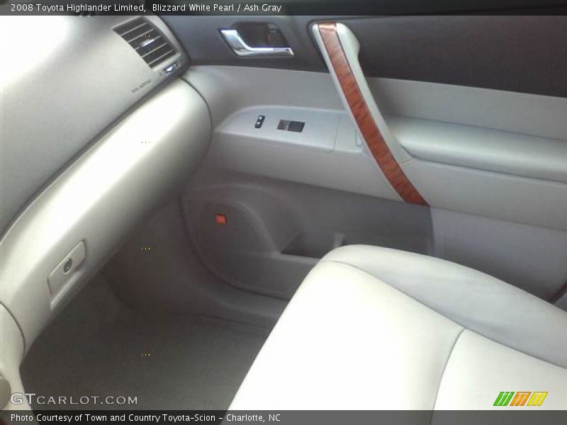 Blizzard White Pearl / Ash Gray 2008 Toyota Highlander Limited