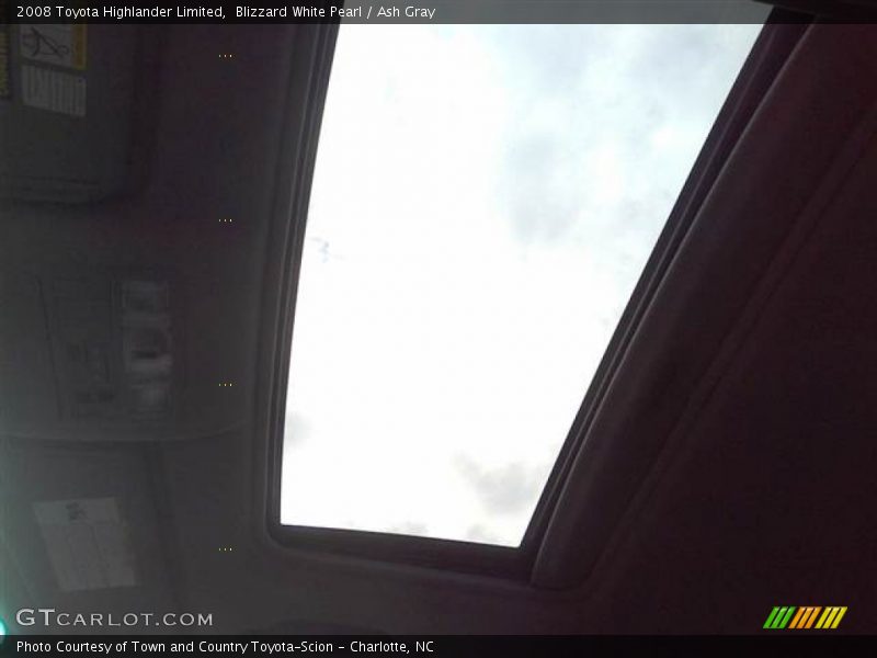 Blizzard White Pearl / Ash Gray 2008 Toyota Highlander Limited