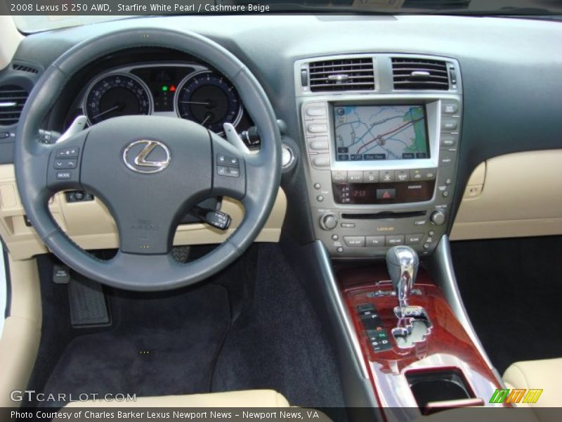 Starfire White Pearl / Cashmere Beige 2008 Lexus IS 250 AWD