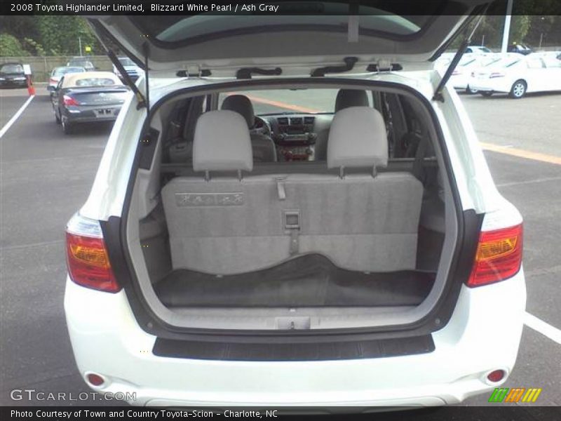 Blizzard White Pearl / Ash Gray 2008 Toyota Highlander Limited