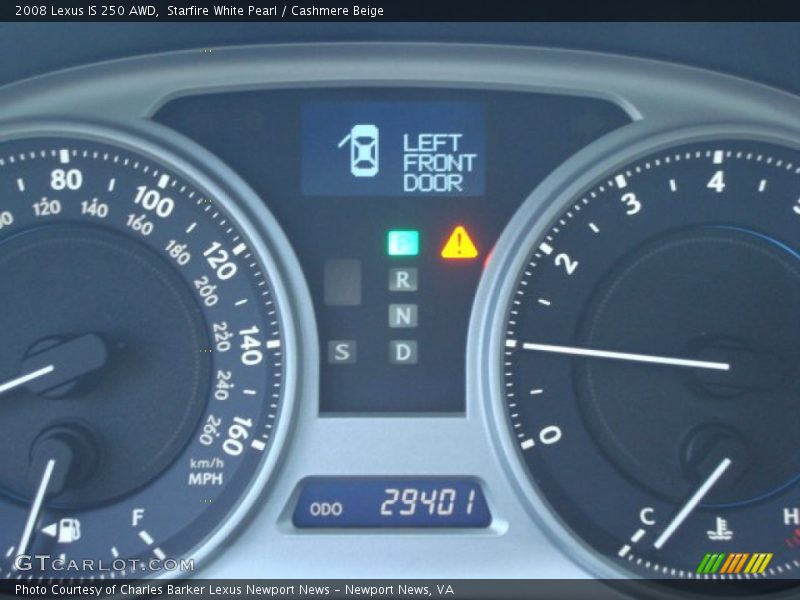 Starfire White Pearl / Cashmere Beige 2008 Lexus IS 250 AWD