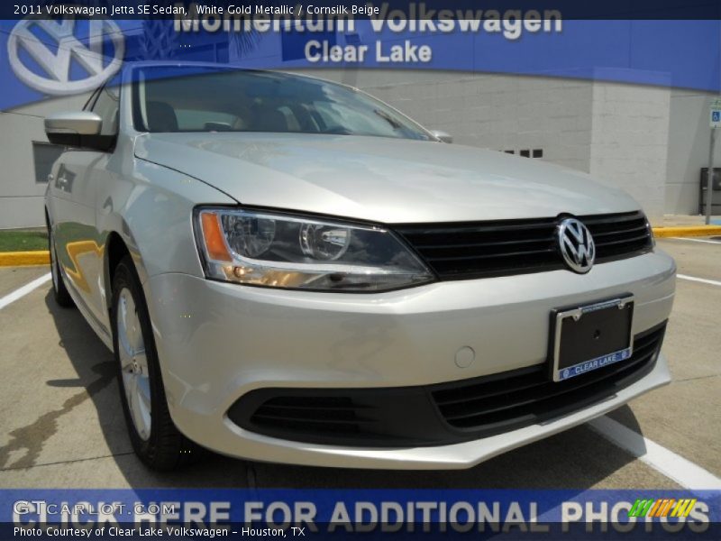 White Gold Metallic / Cornsilk Beige 2011 Volkswagen Jetta SE Sedan