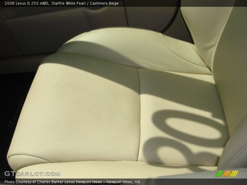 Starfire White Pearl / Cashmere Beige 2008 Lexus IS 250 AWD