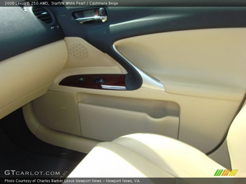 Starfire White Pearl / Cashmere Beige 2008 Lexus IS 250 AWD