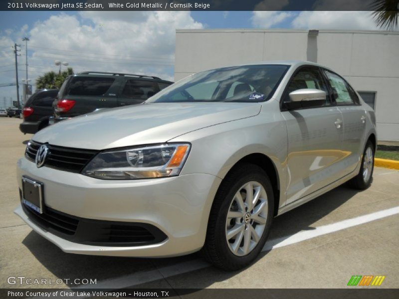 White Gold Metallic / Cornsilk Beige 2011 Volkswagen Jetta SE Sedan