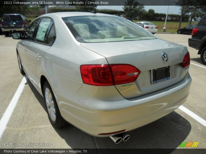 White Gold Metallic / Cornsilk Beige 2011 Volkswagen Jetta SE Sedan