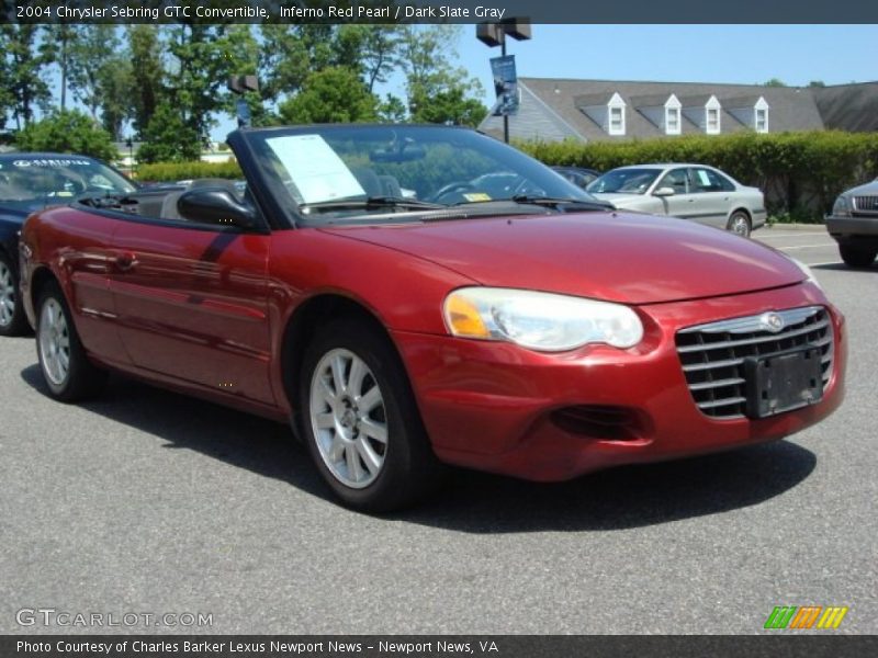 Inferno Red Pearl / Dark Slate Gray 2004 Chrysler Sebring GTC Convertible