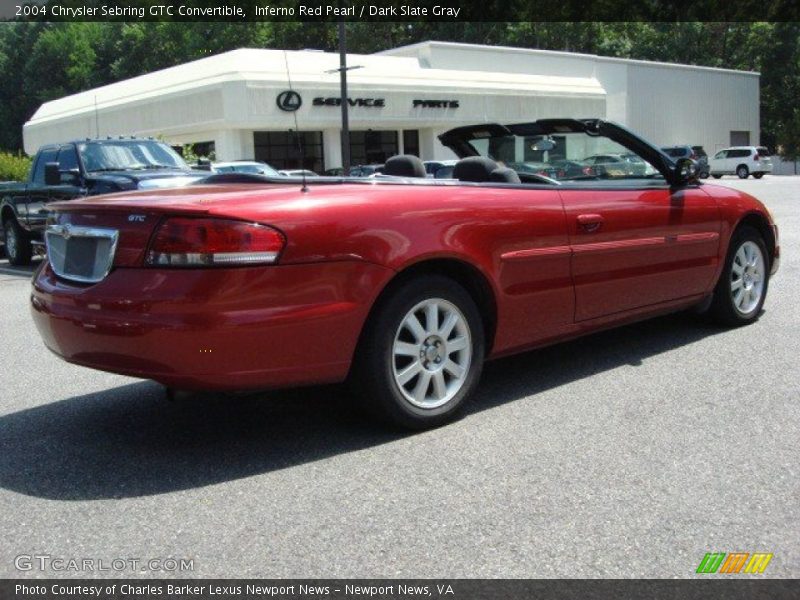 Inferno Red Pearl / Dark Slate Gray 2004 Chrysler Sebring GTC Convertible
