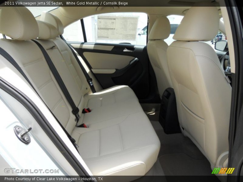 White Gold Metallic / Cornsilk Beige 2011 Volkswagen Jetta SE Sedan