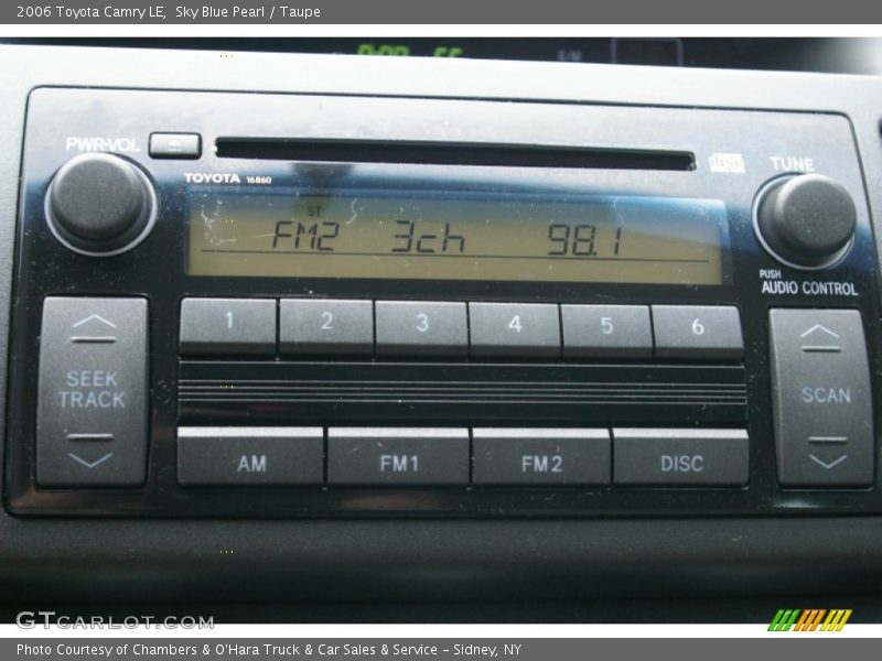 Sky Blue Pearl / Taupe 2006 Toyota Camry LE