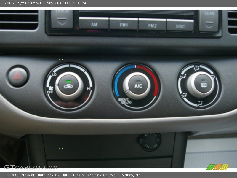 Sky Blue Pearl / Taupe 2006 Toyota Camry LE