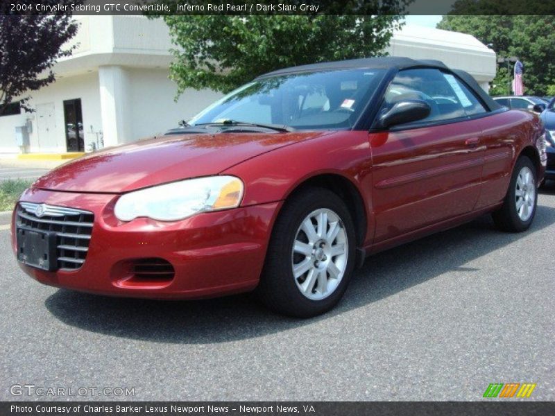 Inferno Red Pearl / Dark Slate Gray 2004 Chrysler Sebring GTC Convertible