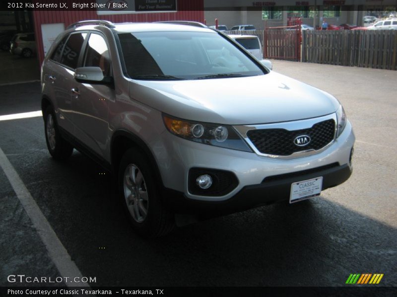 Bright Silver / Black 2012 Kia Sorento LX