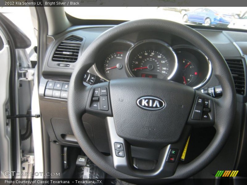 Bright Silver / Black 2012 Kia Sorento LX