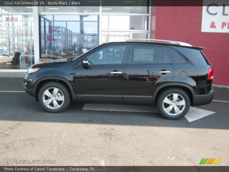 Ebony Black / Black 2012 Kia Sorento EX V6