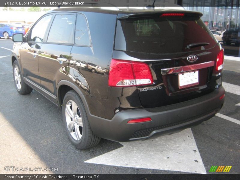 Ebony Black / Black 2012 Kia Sorento EX V6