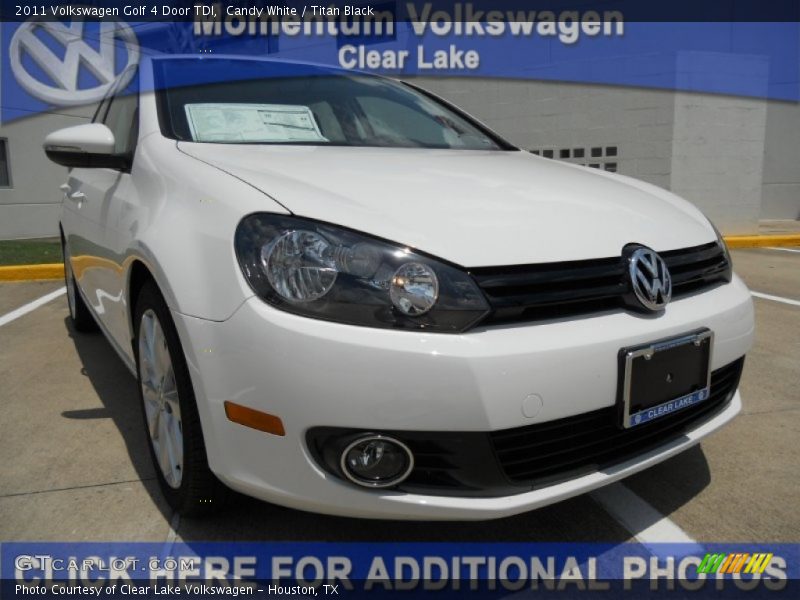 Candy White / Titan Black 2011 Volkswagen Golf 4 Door TDI
