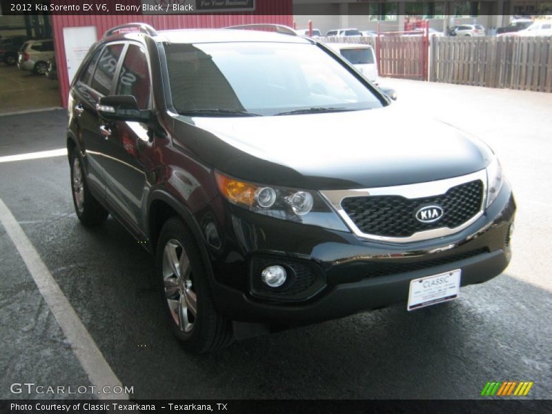 Ebony Black / Black 2012 Kia Sorento EX V6