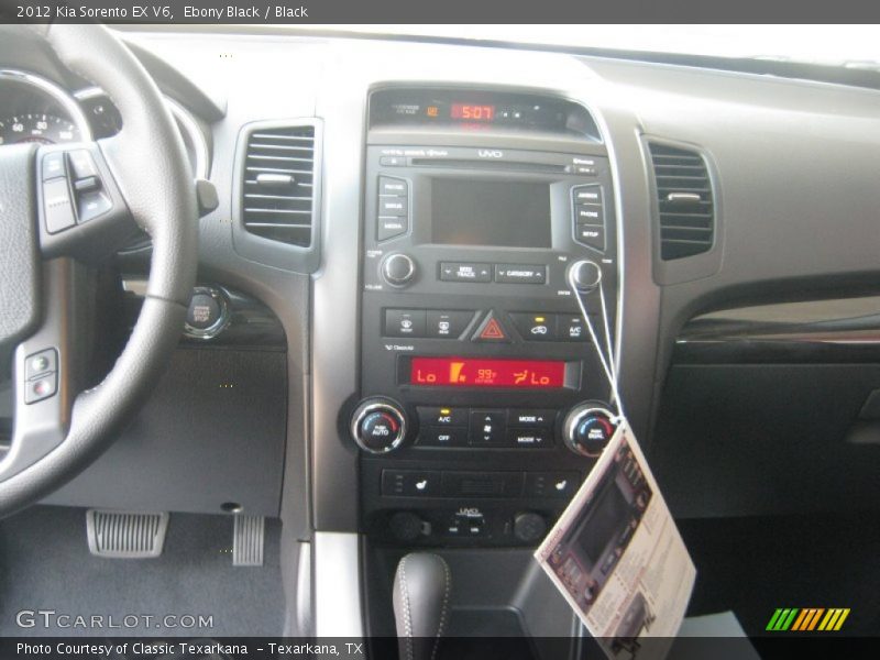 Ebony Black / Black 2012 Kia Sorento EX V6
