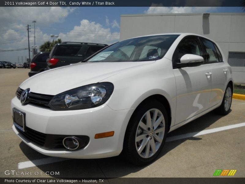 Candy White / Titan Black 2011 Volkswagen Golf 4 Door TDI