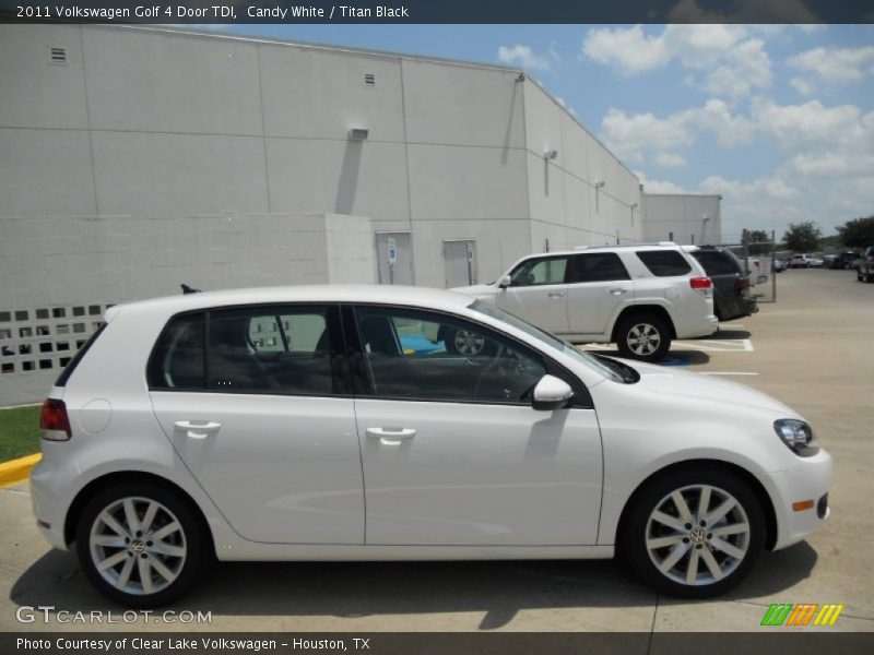 Candy White / Titan Black 2011 Volkswagen Golf 4 Door TDI