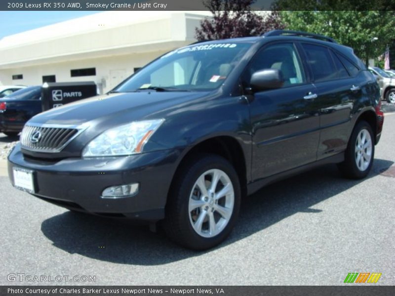 Smokey Granite / Light Gray 2009 Lexus RX 350 AWD