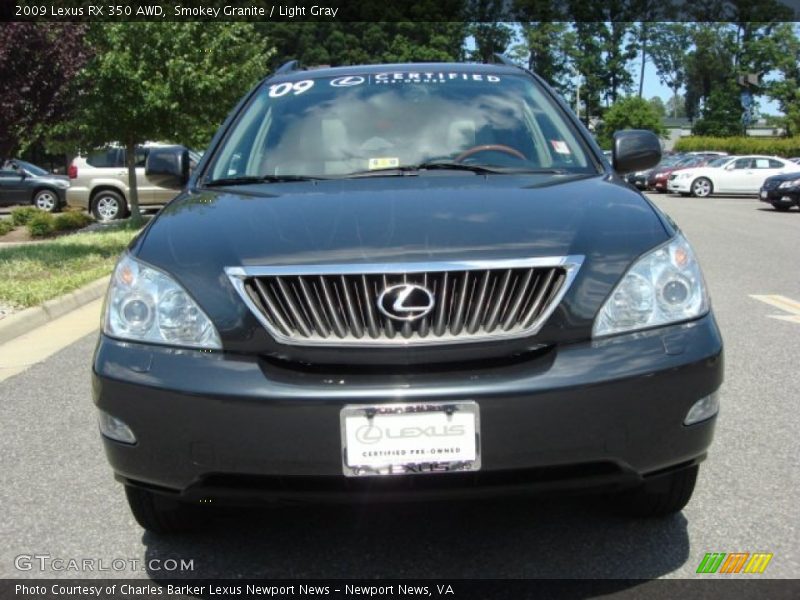 Smokey Granite / Light Gray 2009 Lexus RX 350 AWD