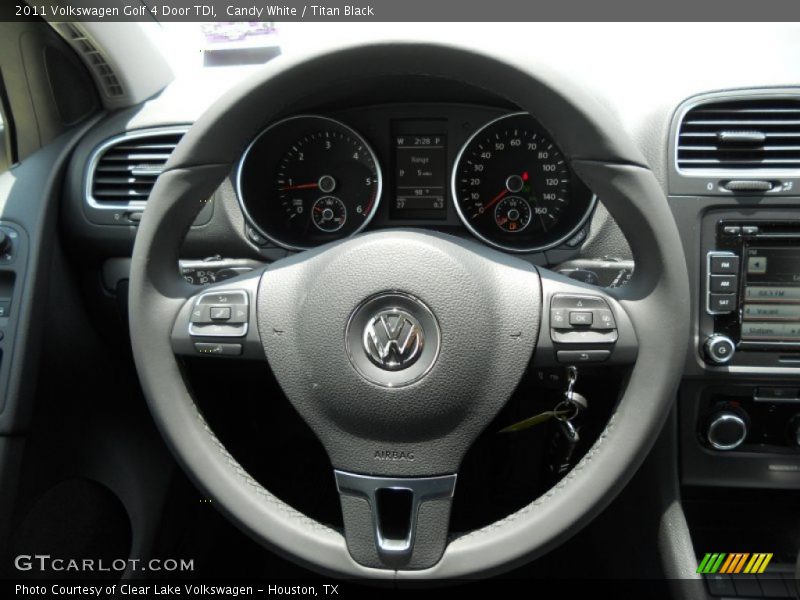 Candy White / Titan Black 2011 Volkswagen Golf 4 Door TDI