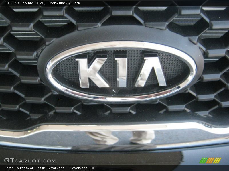 Ebony Black / Black 2012 Kia Sorento EX V6