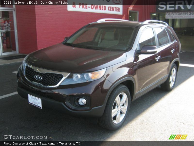 Dark Cherry / Beige 2012 Kia Sorento EX V6