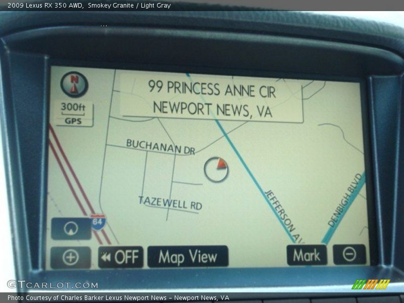 Smokey Granite / Light Gray 2009 Lexus RX 350 AWD