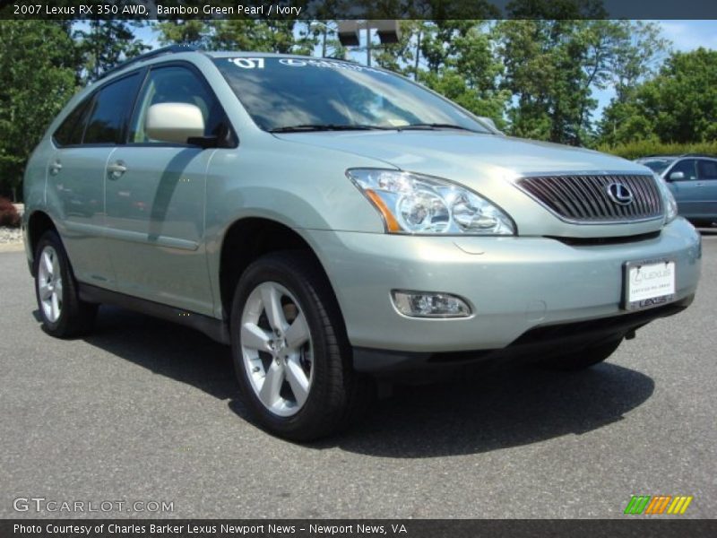 Bamboo Green Pearl / Ivory 2007 Lexus RX 350 AWD