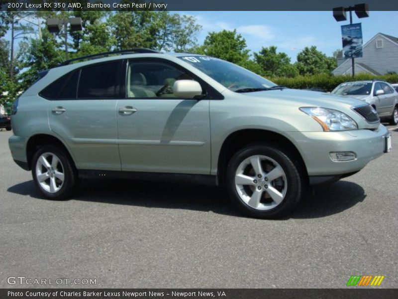 Bamboo Green Pearl / Ivory 2007 Lexus RX 350 AWD