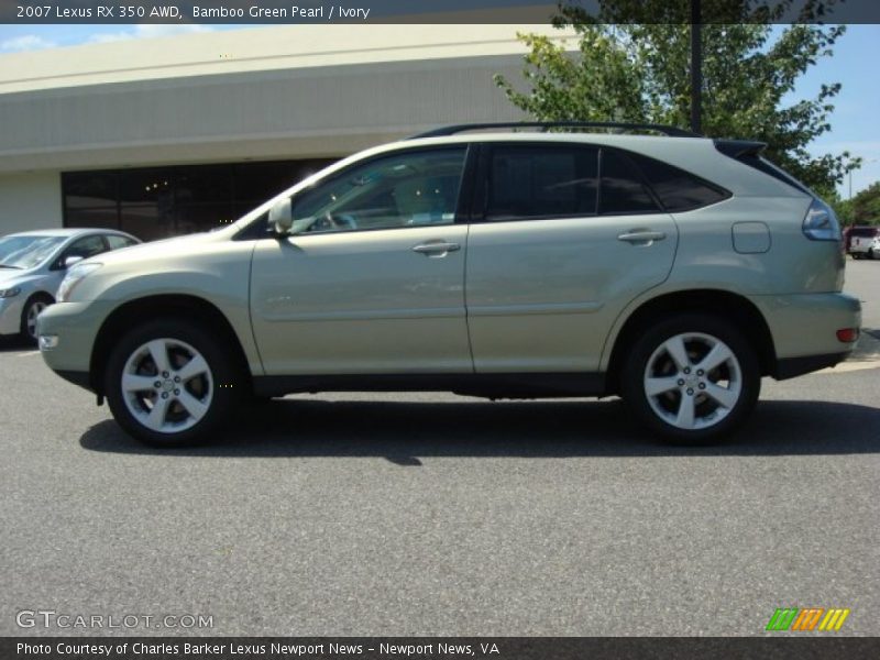 Bamboo Green Pearl / Ivory 2007 Lexus RX 350 AWD
