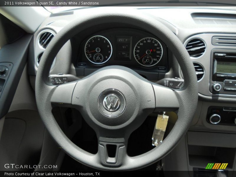 Candy White / Sandstone 2011 Volkswagen Tiguan SE
