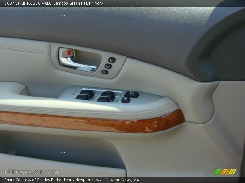 Bamboo Green Pearl / Ivory 2007 Lexus RX 350 AWD