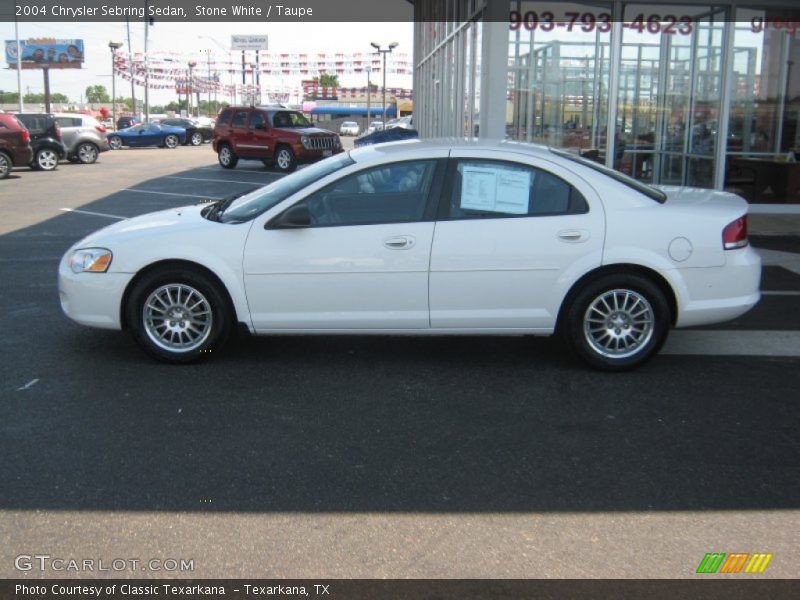 Stone White / Taupe 2004 Chrysler Sebring Sedan
