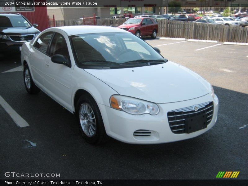 Stone White / Taupe 2004 Chrysler Sebring Sedan