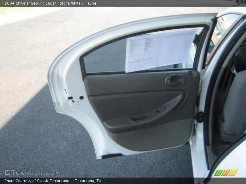 Stone White / Taupe 2004 Chrysler Sebring Sedan