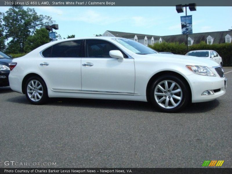 Starfire White Pearl / Cashmere Beige 2009 Lexus LS 460 L AWD