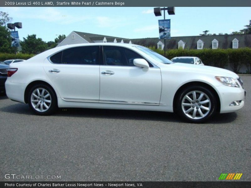 Starfire White Pearl / Cashmere Beige 2009 Lexus LS 460 L AWD