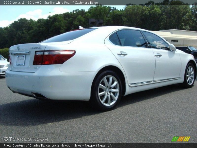 Starfire White Pearl / Cashmere Beige 2009 Lexus LS 460 L AWD