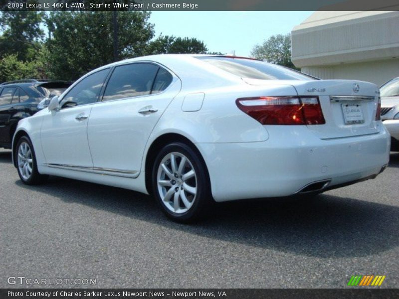 Starfire White Pearl / Cashmere Beige 2009 Lexus LS 460 L AWD