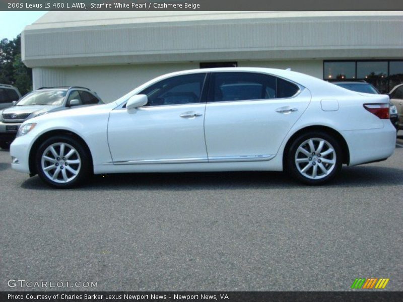 Starfire White Pearl / Cashmere Beige 2009 Lexus LS 460 L AWD