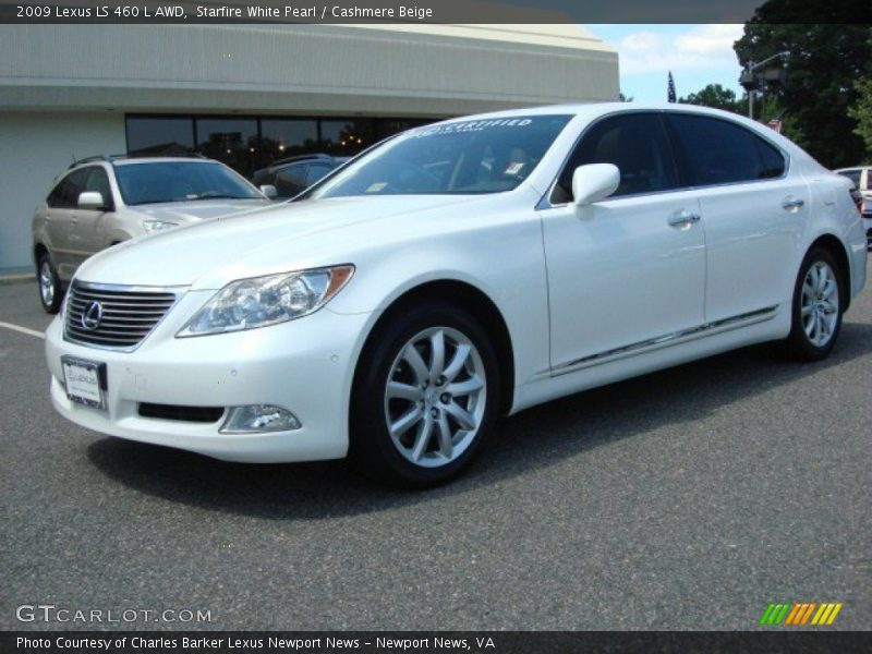 Starfire White Pearl / Cashmere Beige 2009 Lexus LS 460 L AWD